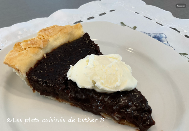 Tarte au sucre à la crème et au chocolat