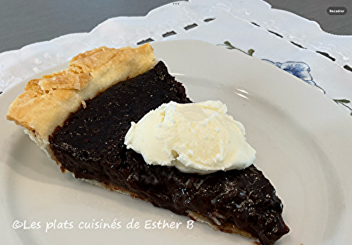 Tarte au sucre à la crème et au chocolat 