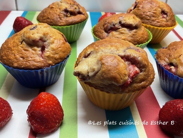  Muffins aux fraises et à l'érable