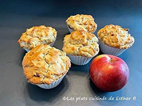 Muffins aux pommes, babeurre et pacanes