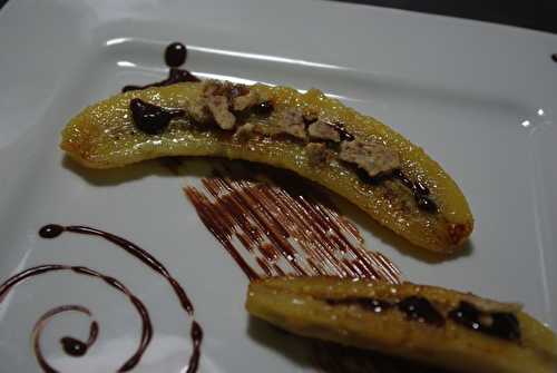 BANANE ROTIE ET SON COULIS DE CHOCOLAT