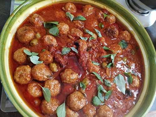 Boulettes de veau aux olives