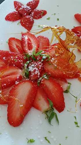 Carpaccio de fraises - Les plats de Véro