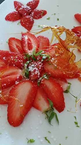 Carpaccio de fraises