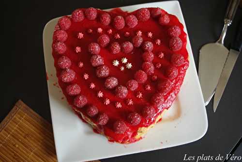 Coeur de framboises pour la St Valentin - Les plats de Véro