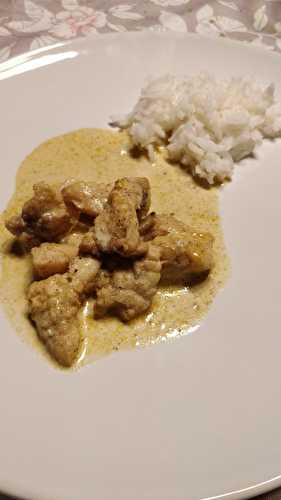 Curry de lotte - Les plats de Véro