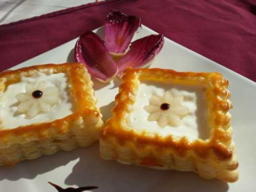 Feuilleté au roquefort et poire