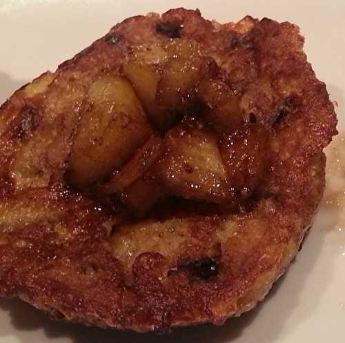 Pain perdu aux pommes caramelisées