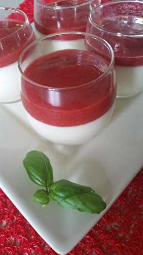 Panna cotta à la fraise