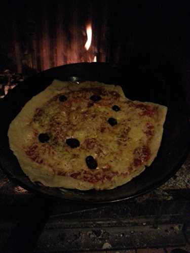 Pizza au feu de bois