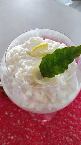 Riz au lait et citron de Menton - Les plats de Véro
