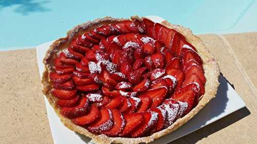 Tarte aux fraises - Les plats de Véro