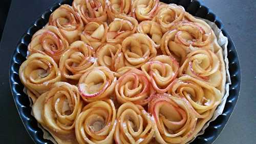 Tarte aux pommes rose