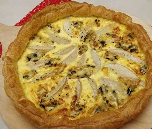 Tarte fine aux poires et fourme d'ambert