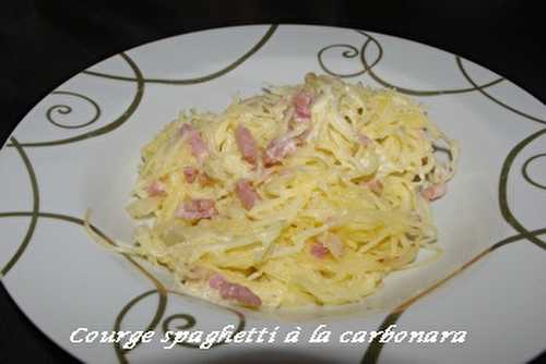 Courge spaguettis ...à la carbonara !