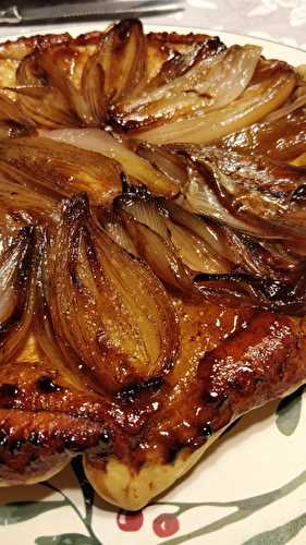 Tarte tatin à l'échalote