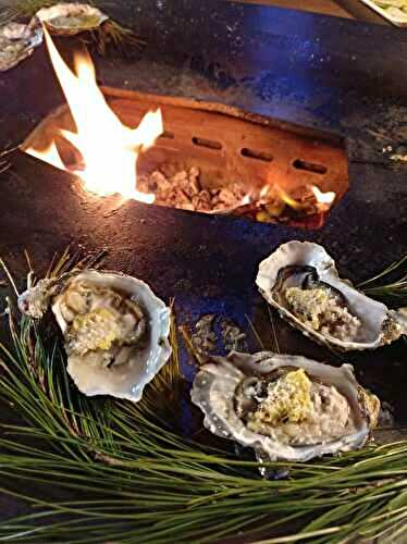 Huitres gratinées au barbecue