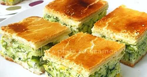 Cubes de pâte sablée aux courgettes et feta