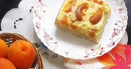 Gâteau au fromage et aux abricots