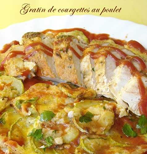 Gratin de courgettes au poulet