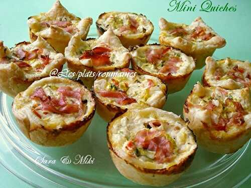 Mini quiches au fromage et prosciutto