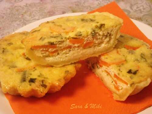 Mini tartelettes à la carotte et fromage