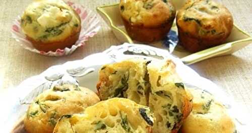 Muffins aux épinards et feta