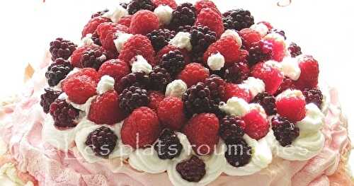 Pavlova aux fruits rouges