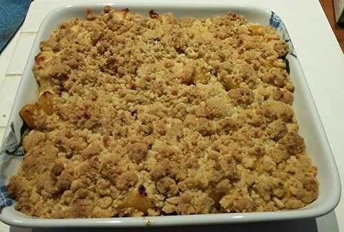 CRUMBLE AUX POMMES ET CHOCOLAT