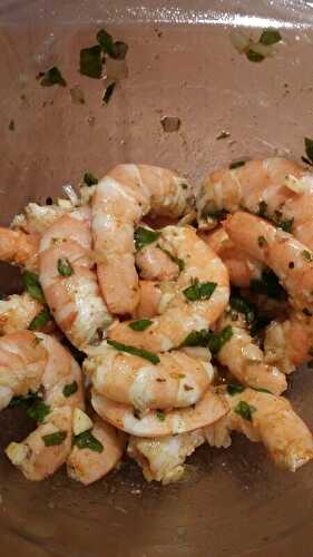 MARINADE DE CREVETTES POUR LA PLANCHA