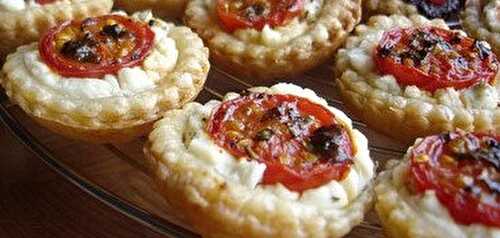 MINI Tartelettes aux tomates cerises et au chèvre