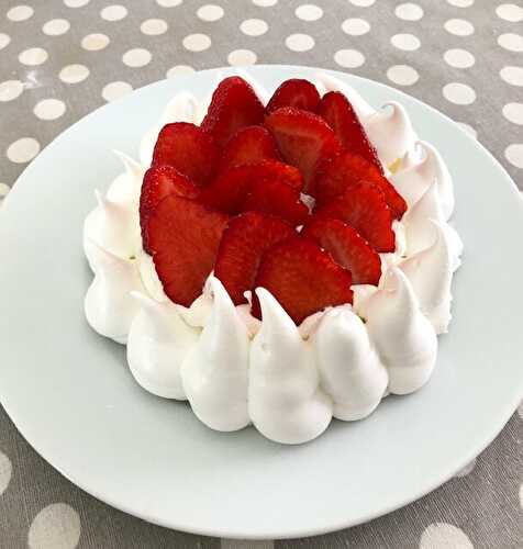 Pavlova aux fraises