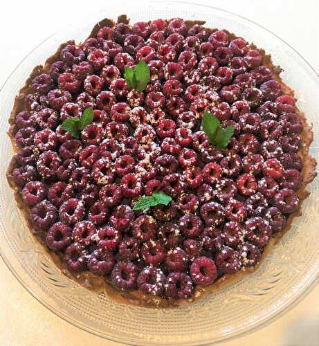 Tarte aux framboises