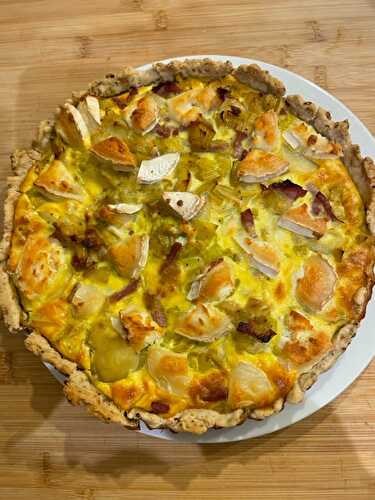 Tarte aux poireaux pommes de terre chèvre