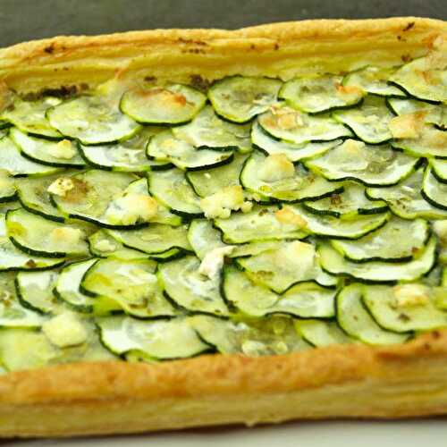 Tarte fine courgettes parmesan