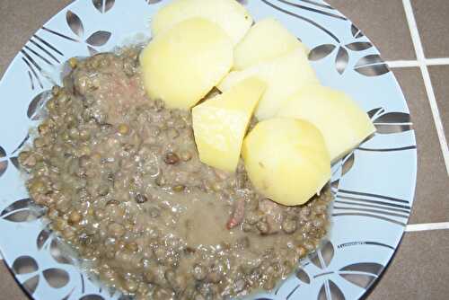 Lentilles aux lardons