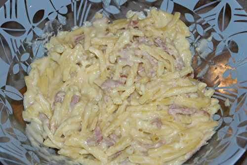 Macaronis à la carbonara