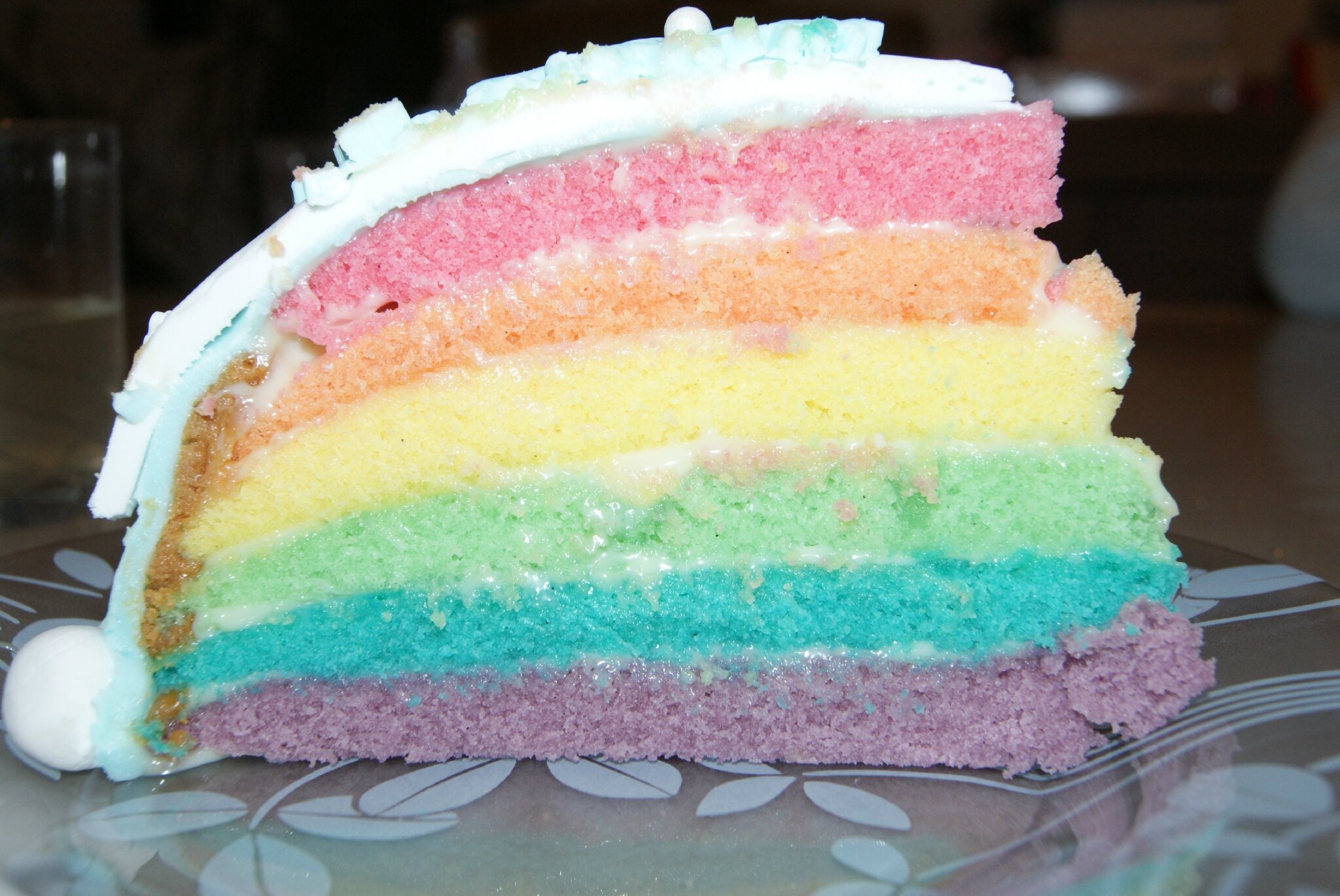 Rainbow cake Olaf Pâte à sucre