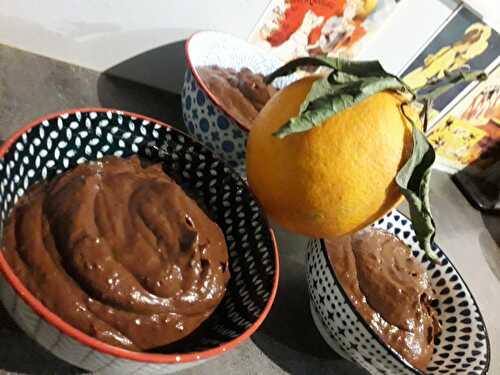 Crème-mousse au chocolat et à l'orange