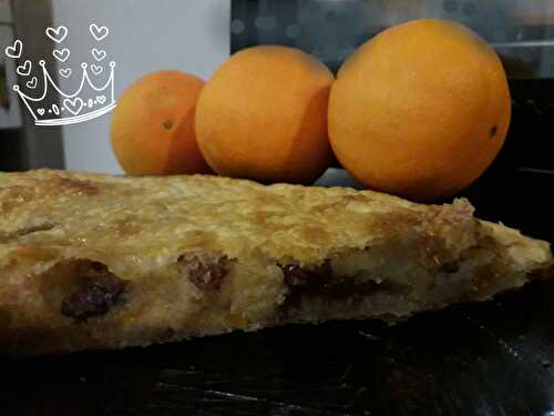 Galette des rois à l'orange et aux raisins secs (sans fruits à coque ni autres allergènes majeurs, sans pois)