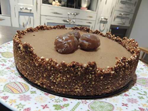 Gâteau frais aux marrons