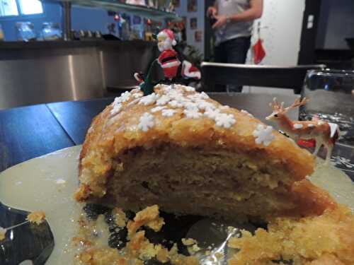 Gateau roulé (ou bûche de Noel...) sans oeufs, sans lait sans blé