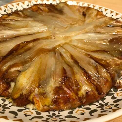 Tatin d’endives aux noix et comté