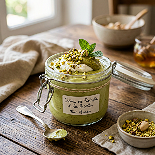 🌻Crème de pistache à la ricotta