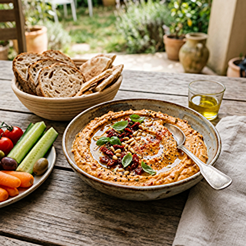 🌿 Houmous aux tomates séchées