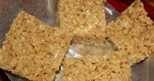 CARRÉS AUX RICE KRISPIES (Andrée)