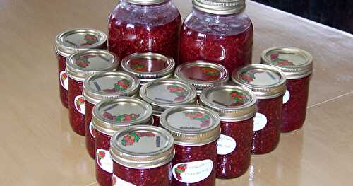 CONFITURE DE FRAMBOISES (Réjean) 