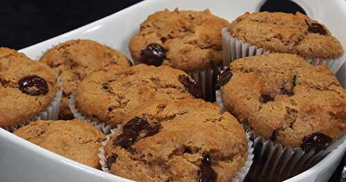 MUFFINS SANTÉ AU BEURRE DE NOISETTES