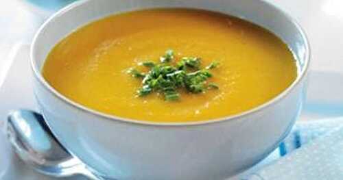 SOUPE AUX CAROTTES ET AU GINGEMBRE