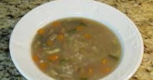 SOUPE AUX GOURGANES (Andrée)